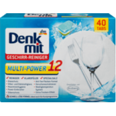 Denkmit Tabs Multi-Power - Таблетки для посудомоечных машин 12  в одном 40 шт