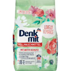 Стиральный порошок для белого любовный романс с освежающим запахом Denkmit Vollwaschmittel Pulver Lovely Romance 