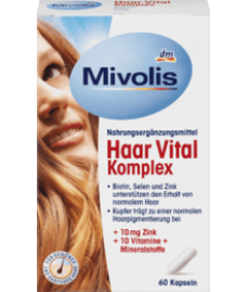 DAS gesunde PLUS Haar Vital Komplex mit Zink Kapseln (60St)  витаминный комплекс для волос